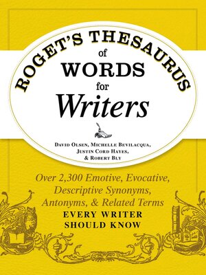 cover image of Roget's Thesaurus of Words for Writers